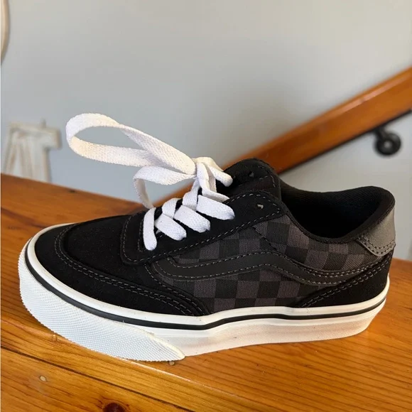 Vans Kids Black and White Sneakers - Picture 3 of 4